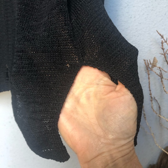 BLESSINGS Cardigan, with Zipper in Black. 2XL - Picture 3 of 8